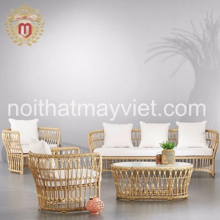 Bàn Ghế Sofa Mây Tre BGSF0014
